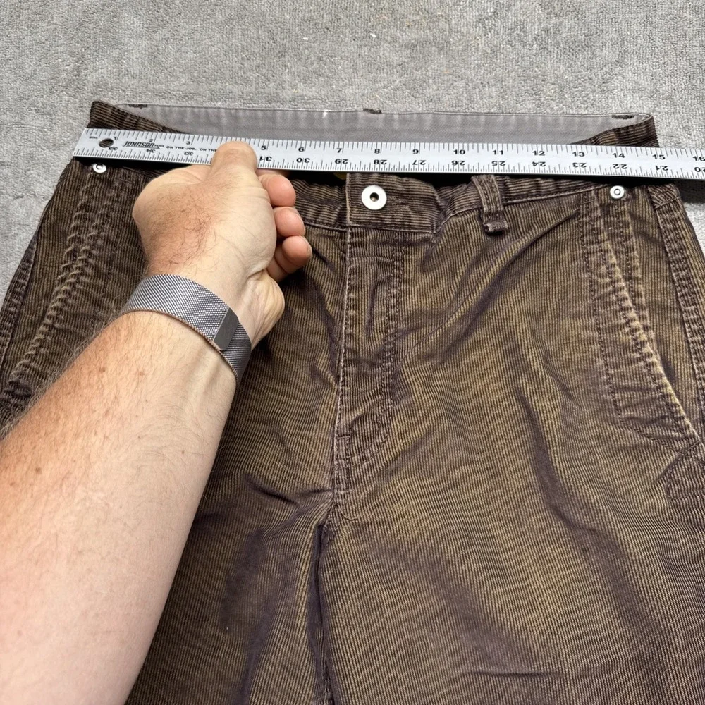 The North Face Brown Corduroy Pants Outdoor Hiking Workwear Mens 30 Straight Fit